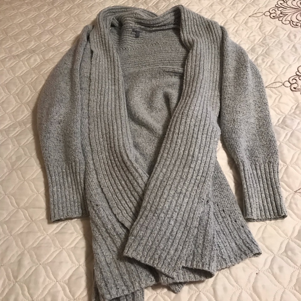 Gray cardigan